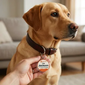 QR + NFC Pet Tag