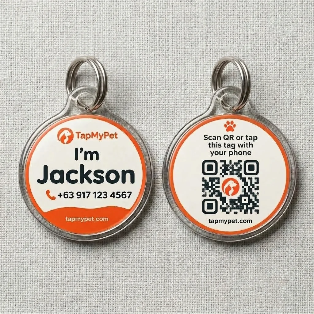 QR + NFC Pet Tag