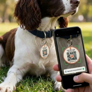 QR + NFC Pet Tag